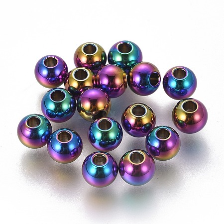 Ion Plating(IP) 304 Stainless Steel Beads LS-STAS-F225-06A-M-1