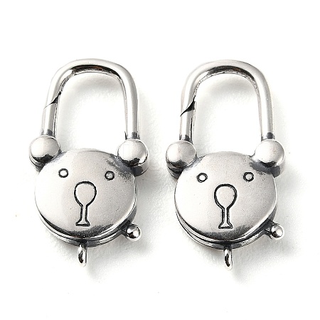 925 Thailand Sterling Silver Lobster Claw Clasps STER-D003-15AS-1