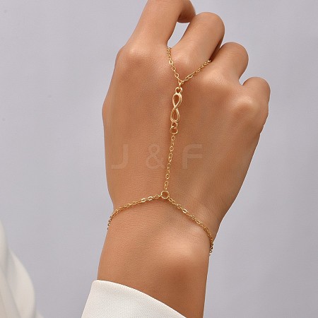 Alloy Infinity Link Ring Bracelets WG09712-13-1