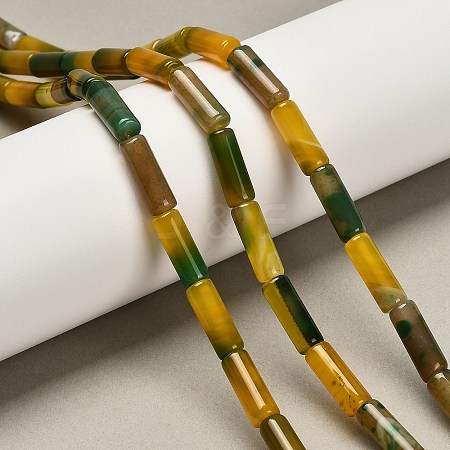 Dyed Natural Agate Beads Strands G-G203-01C-1