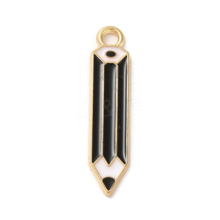 Graduation Season Alloy Enamel Pendants ENAM-R147-08H-G-1