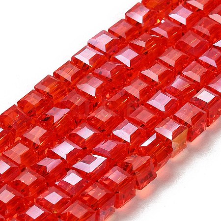 Electroplate Glass Beads Strands LS-EGLA-R030-6x6mm-01-1