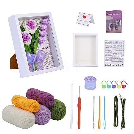 May Lily of the Valley Yarn Knitting Beginner Kit DIY-F146-05-1