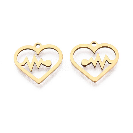 201 Stainless Steel Pendants STAS-T073-42G-1
