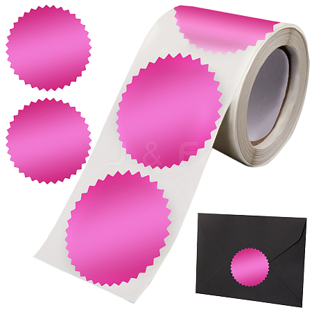 Paper Self-Adhesive Serrated Edge Awards Blank Stickers DIY-WH0504-151F-1