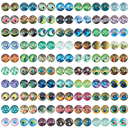 Flatback Glass Cabochons for DIY Projects GGLA-S047-04B-A12mm-1