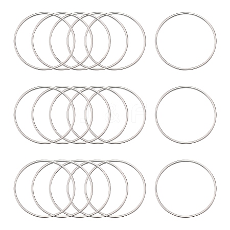 Tarnish Resistant 304 Stainless Steel Linking Ring LS-X-STAS-T047-15C-1