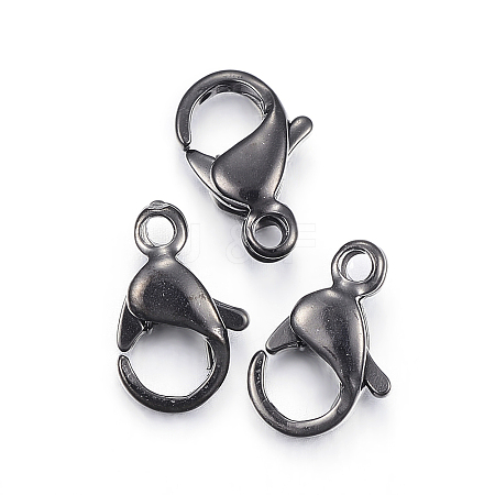 304 Stainless Steel Lobster Claw Clasps X-STAS-H353-A-02B-1