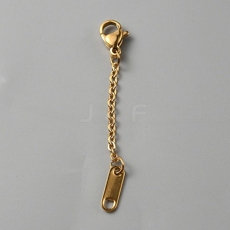 304 Staimless Steel Cable Chain Extender STAS-WH0001-14A-G-1