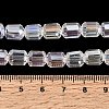 Electroplate Transparent Column Glass Beads Strands EGLA-A043-02-AB04-4