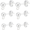 Beebeecraft 60Pcs 3 Style 304 Stainless Steel Ball Stud Earring Post STAS-BBC0004-21-1