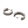316 Surgical Stainless Steel Hoop Earrings EJEW-D096-02B-AS-2