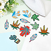 36Pcs 6 Style Polyester Fabrics Computerized Embroidery Cloth Sew on Patches PATC-FG0001-05-4