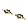 304 Stainless Steel Enamel Connector Charms STAS-H479-02G-3