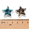 Rainbow Iridescent Printed Opaque Acrylic Beads OACR-D316-01A-01-3