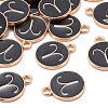 Alloy Enamel Pendants X-ENAM-S124-01B-08A-3