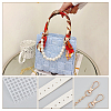 DIY Ribbon Knitting Women's Handbag Kits DIY-WH0453-08B-4