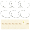 6Pcs Knot Shape Cuff Bangle BJEW-YW0001-19-1