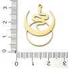201 Stainless Steel Pendants STAS-I332-02G-3
