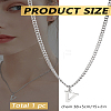 1Pc 304 Stainless Steel Letter Pendant Necklaces NJEW-LP0001-33V-P-2