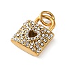 304 Stainless Steel Rhinestone Pendants RB-CBA324D-01G-05-2
