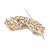Leaf Alloy Pave Acrylic Rhinestone Brooch LS-JEWB-C029-17B-2