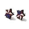 Independence Day Wood Stud Earrings EJEW-D108-01E-2