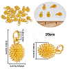 20PCS Rack Plating Alloy Charms PALLOY-SC0004-23-2