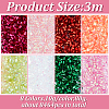 80G 8 Colors Plastic Tube Beads KY-HY0001-14A-2