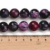 Natural Fire Crackle Agate(Dyed & Heated) Beads Strands G-K425-A06-14mm-4