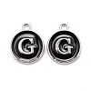 Platinum Plated Alloy Charms LS-ENAM-S118-02G-P-1