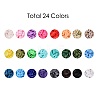 240G 24 Colors Handmade Polymer Clay Beads CLAY-JP0001-07-8mm-2