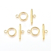 Brass Toggle Clasps KK-L189-23G-1