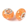 Transparent Resin Rondelle European Beads LS-RESI-S023-21-2