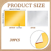 30Pcs Aluminum Foil Paper Sheets for Craft Engraving OFST-GA0001-09-2