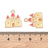 Alloy Enamel Pendants AL-CBAE435-60G-3
