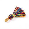 Polycotton(Polyester Cotton) Tassel Pendant Decorations FIND-N006-01A-2