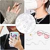 SUPERFINDINGS 1000Pcs Acrylic Linking Rings OACR-FH0001-033-7