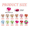 24Pcs 12 Style Glass Cabochon GLAA-TA0001-71-4