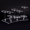 8-Slot Transparent Acrylic Minifigures Display Risers ODIS-WH0043-29A-1