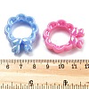 UV Plating Acrylic Beads X-OACR-M022-07-3