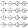 SUNNYCLUE 32Pcs 4 Styles Alloy Crystal Rhinestone Connector Charms FIND-SC0007-40-1