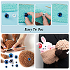64Pcs 8 Styles Craft Plastic Doll Eyes DOLL-GA0001-18-5