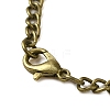 Alloy Glass Pendant Pocket Necklace WACH-S002-14AB-3