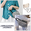 3Pcs 3 Colors Iron Flat Snake Chain Bag Straps FIND-BT0001-27-16