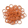 100Pcs Baking Paint Zinc Alloy Open Jump Rings FIND-WH0032-85B-15-1