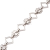 304 Stainless Steel Rhombus & Sun Link Chains CHS-F017-11P-2
