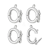 4Pcs 925 Sterling Silver Twister Clasps STER-PH0004-33-6