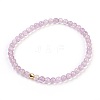 Natural Amethyst Stretch Bracelets BJEW-JB03797-03-1