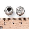 304 Stainless Steel Rhinestone European Beads STAS-A092-10P-P-3